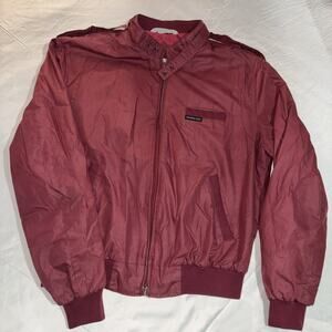 Vintage 1980s MEMBERS ONLY Men's size 44 Red golf Driver Golf WINDBREAKER JACKET